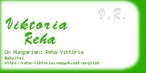 viktoria reha business card