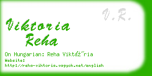 viktoria reha business card